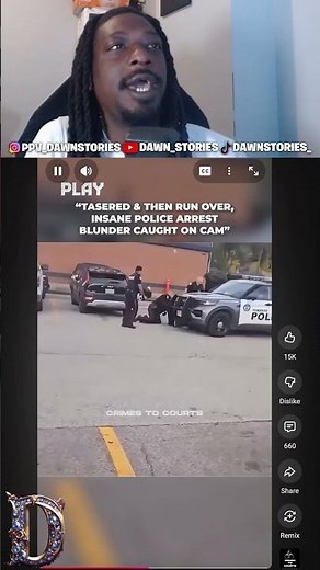 Tasered & Then Run Over, Insane Police Arrest Blunder Caught on Cam