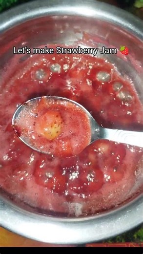 A Day in My Kitchen: Making Strawberry Jam 🍓#youtubeshorts #shortsfeed #cooking#feedshorts