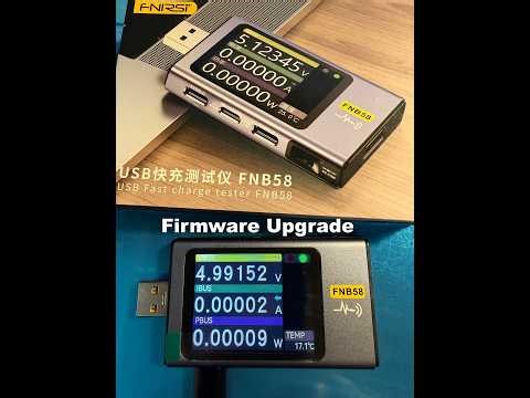FNIRSI FNB58 USB Tester, Firmware Upgrade