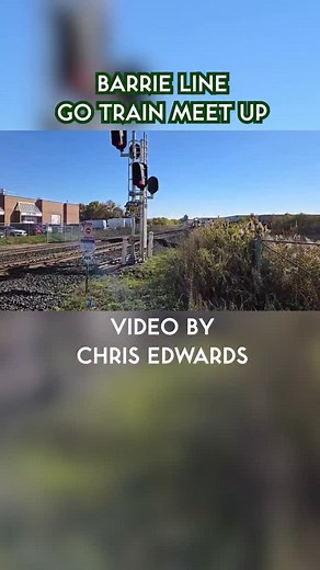 1.1K views · 73 reactions | Two GO Trains meet up on the Barrie Line. Video by Chris Edwards. #train #railways #metrolinx | Transit Toronto | Facebook