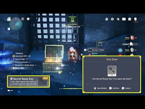 Secret Room Key Location & Puzzles Solved 100% Walkthrough - Enkanomiya Island