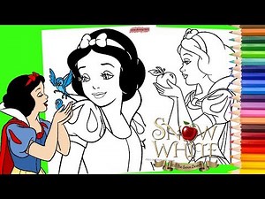 Disney Princess Snow White - Snow White and the Seven Dwarfs Coloring Pages for kids