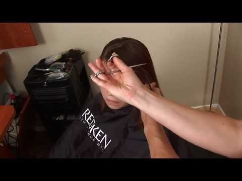 How to Cut Side Swoop Bangs Like a Professional // Hair 101 Tutorial