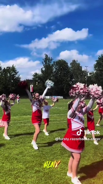 Cheerleader Vorfreude auf Gamedays!