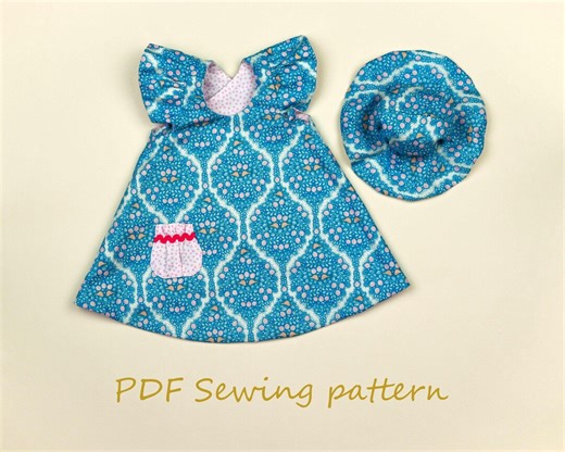 Doll Dress PDF Pattern, Reversible Outfit for Toy Bunny (DIY) - Etsy