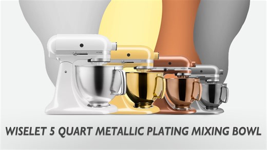 Watch 5Qt Metallic Finish Bowl Radiant Copper for KitchenAid Mixer on Amazon Live