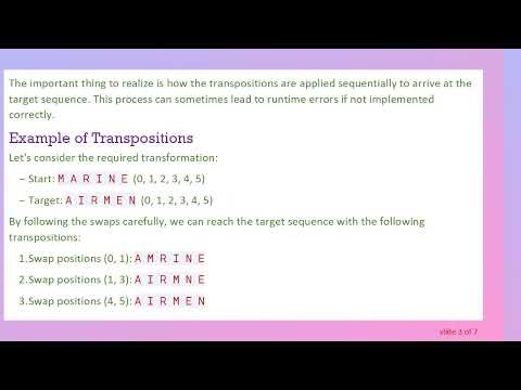 Transforming MARINE to AIRMEN: A Guide to Transpositions and Permutations