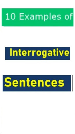 10 examples of interrogative sentence#english #grammar #ytshorts #interrogative