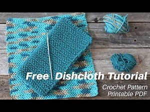 Make This Free Dishcloth Half Double Herringbone Stitch Crochet Pattern Tutorial Left Handed