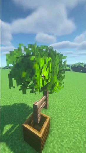Minecraft : Small Tree Design Tutorial #shorts #minecraft #minecraftbuild