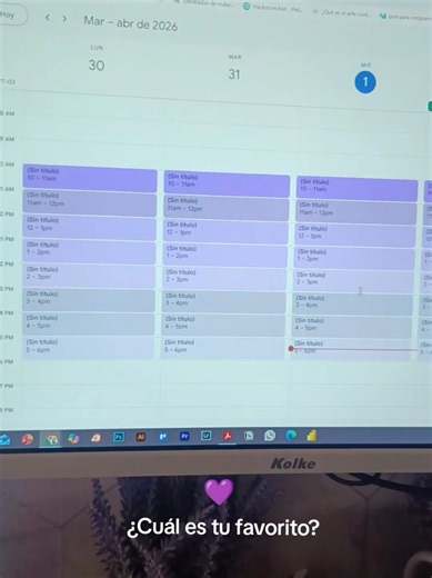 Un asistente virtual no organiza un calendario en Google Calendar solo para que se vea bonito… lo organiza para que funcione. Los colores no son decoración: son un sistema visual para priorizar, identificar y tomar decisiones rápido. Porque un calendario bien trabajado se ve bien precisamente porque está bien estructurado. Ahí está la diferencia entre solo usar la herramienta… y usarla con criterio profesional. 💜🤎🩵💙💛🧡🩷