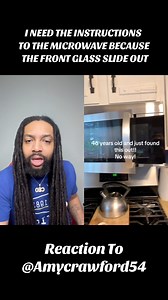 1.4M views · 14K reactions | I need the instructions to the microwave because the front glass slide out 勞Reaction to @amycrawford54 #lifehacks | Lifesbook_ceo | Facebook