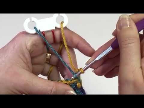 Crafty Ring Tutorial 1 yarn guide Ring crochet and knitting