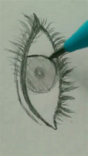 #YouTube. Easy eyes 👁️drawing for beginner step by step..