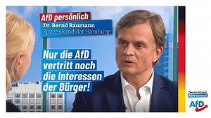 Nur die AfD vertritt noch die Interessen der Bürger! Der Wirtschaftswissenschaftler Dr. Bernd Baumann ist seit 2017 AfD-Bundestagsabgeordneter und Parlamentarischer Geschäftsführer der AfD-Bundestagsfraktion. Im Interview mit AfD-TV äußert er sich zu den Beweggründen für sein politisches Engagement. Bitte unterstützen auch Sie unsere Arbeit mit einer Spende: https://www.afd.de/spenden Oder platzieren Sie ein AfD-Großplakat. Schon ab 108 €: https://www.afd.de/plakatspendenshop Kennen Sie schon un