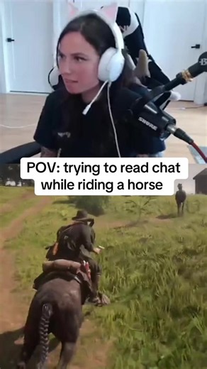 I just want one stream where I don’t fall off a horse 😂 🐴 brought to you by @t1_energy #rdr2