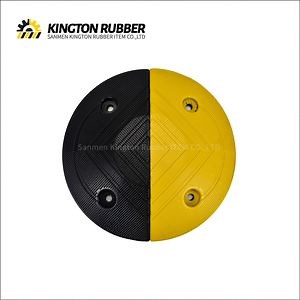 [Hot Item] 500*350*50mm Permanent or Temporary Rubber Speed Hump Rubber Speed Reducer