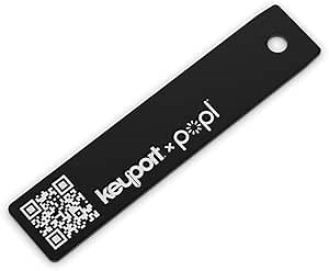 Popl x Keyport Digital ME Key - Digital Business Card | Electronic Business Card for Key Organizer Keychain | Smallest NFC Business Card with QR Code for Smart Networking | Minimalist NFC Card Tap
