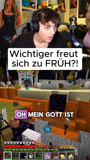 Wichtiger got his hopes up too soon?!😯😂 Twitch/Wichtiger #wichtiger #minecraft #shorts #skywars #...