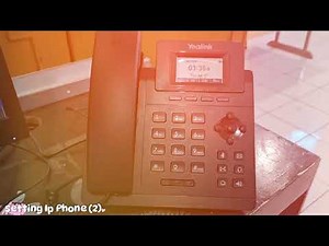 Setting IP Phone Yealink SIP-T30