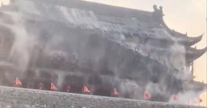 A Very Old Tower’s Much Newer Roof Collapses, Raising Questions in China