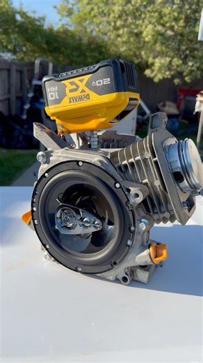 2.3M views · 15K reactions | My Custom small engine Bluetooth garage speaker  #reelsvideo #bluetoothspeaker #custombuild #fabrication #garage #diy #project #unique #new #DEWALT #fyp | Buildadadgarage | Facebook