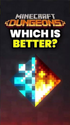 ICE vs FIRE in Minecraft Dungeons! #minecraftdungeons
