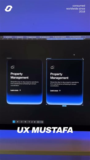 Neon Card Interaction Designed & Animated in Figma
