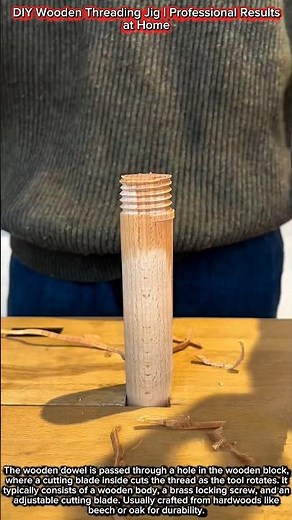 DIY Wooden Threading Jig | Professional Results at Home