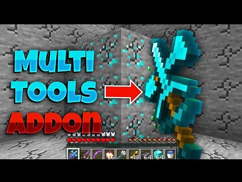 Multi Tools Addon For Minecraft Pe | All Tools In One Tool Addon | Minecraft Best Survival Addon |