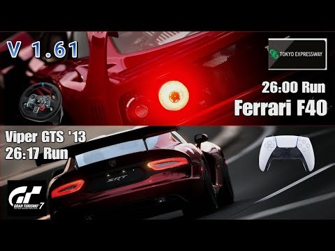 GT7 Tokyo Expressway 600 Combo Ferrari F40 & Viper GTS '13 V 1.61