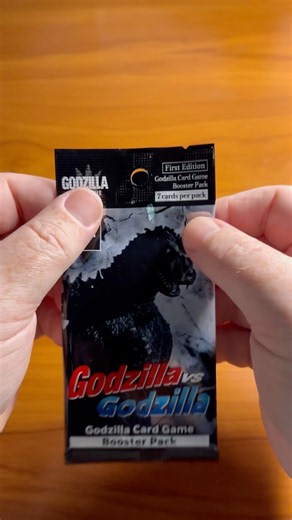 GODZILLA CARD GAME booster pack opening 2 #godzilla #tcg #packopenning #youtubeshorts