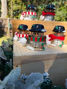 Glass Snowman Antique Insulator Holiday Decor With Light Christmas Winter Gift - Etsy