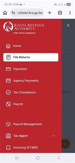 File KRA Nil Returns via eCitizen for 2025 tax period in Kenya