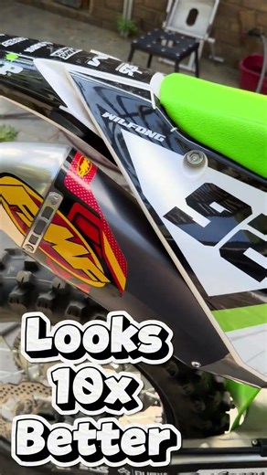 Fmf slip on vs. stock - 2025 kx450x