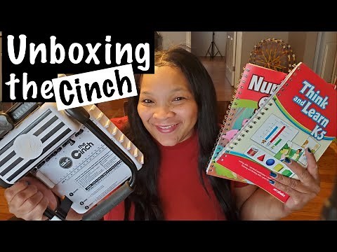 Unboxing The Cinch Binding Machine + Binding my First Book // Abeka K5 // Homeschool