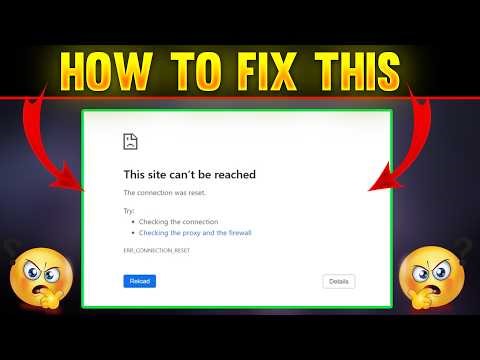 How to Fix "err_connection_reset" in Google chrome | This Site Can't Be Reached Error on Windows 11