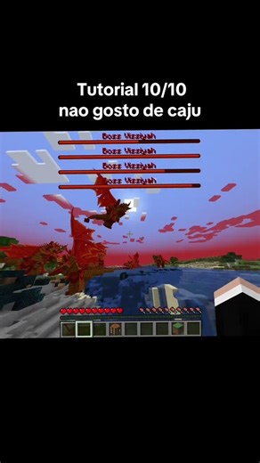 nao gosto muito de caju nao, tutorial 10/10 #minecraft #tutorial #kaiju