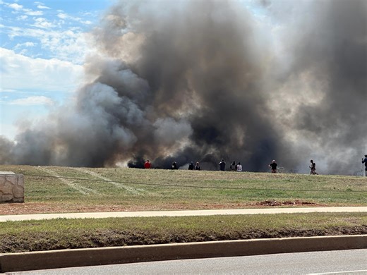 Fire in Oklahoma City scrapyard produces massive smoke plume visible from downtown