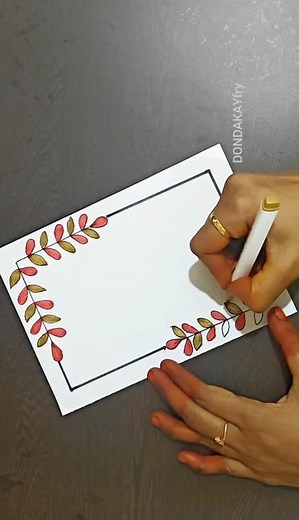 Very easy border design|Simple project work design border|Project work border design|Design border