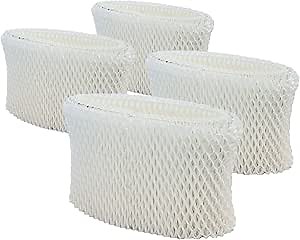 PUREBURG WF2 Wick Filters Compatible with Kaz Vicks V3100 V3500N V3500 V3700 V3800 V3900 Kaz 3020 Sunbeam 1118 Series Honeywell HCM-350 HCM-630 HCM-300T Relion WA-8D Enviracaire ECM-500,4-Pack