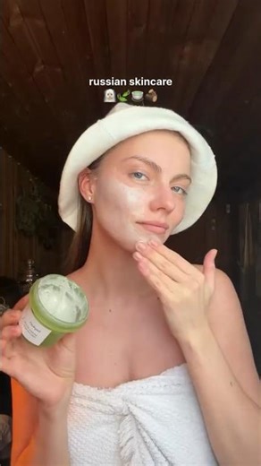Russian Skincare | ASMR skincare at home #shorts #skincare