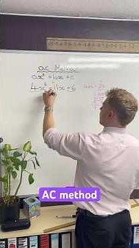 Factorising using the AC method #maths #algebra #factorise