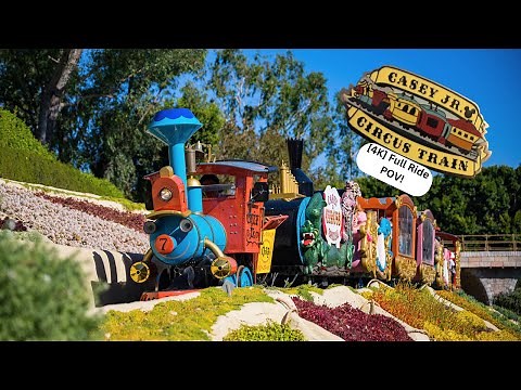 [4K] Casey Jr. Circus Train || FULL RIDE || Disneyland Resort, California