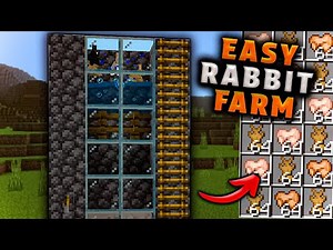 Simple 1.20 Rabbit Farm in Minecraft Bedrock (MCPE/Xbox/PS/Switch/PC)