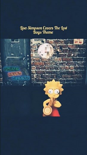 Lisa Simpson 5" figure covers 'The Lost Boys theme' Saxophone solo! #happyhalloween #shorts
