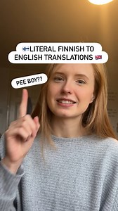 Some words literally translate quite funnily into English 😂 What is this last one? Is it actually used as a casual word or are you guys having me on? 😂 #suomi #finnishthings #finnish #learningfinnish #opisuomea | Alicia Iredale - Brit in Finland
