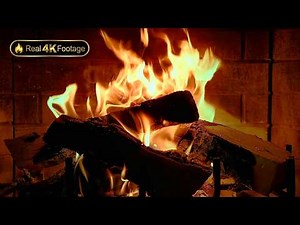 REAL FIREPLACE for TV 🔥 10 Hour 4K Crackling Fire (No Mid-Roll Ads)
