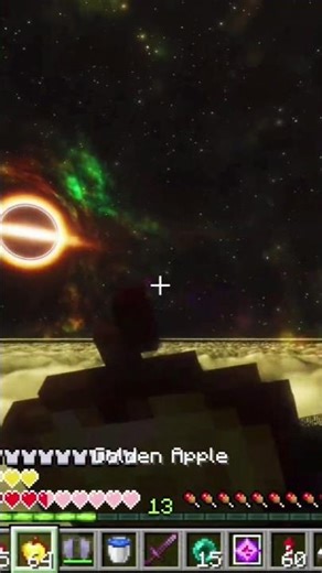 Found a BLACK HOLE portal 😲 #minecraft #shorts #viral