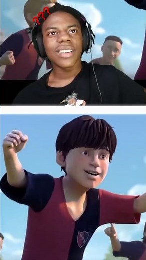 Speed reacts to Ronaldo and messi animation😲